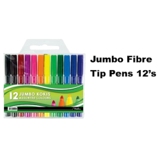 Treeline Jumbo Koki Pens / Fibre Tip Pens 12's